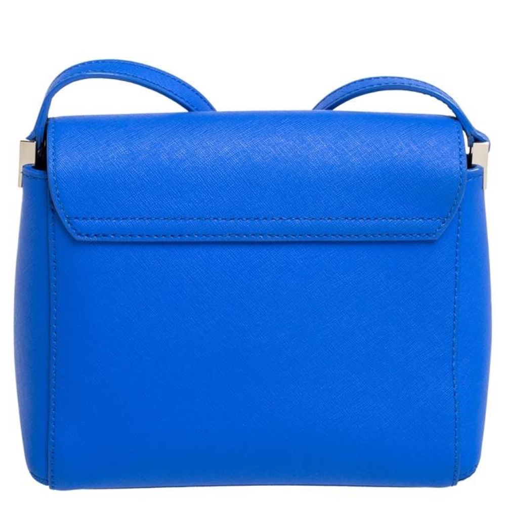 Kate Spade Blue Leather Bow Flap Crossbody Spacious Shoulder Bag π Fitsπ±ππ΅ - Picture 5 of 16